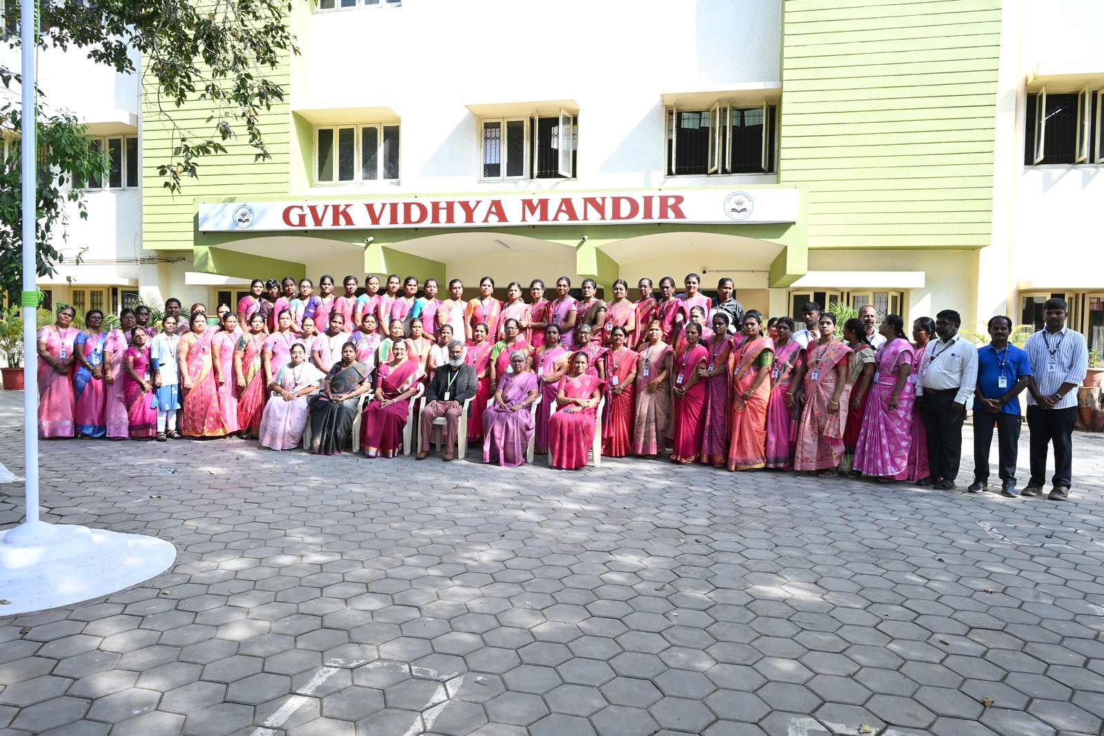 Students learning at GVK